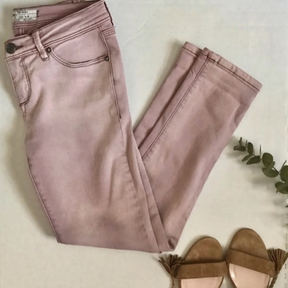 Free people mauve skinny jeans